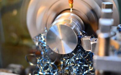 Professional machinist. Horizontal shot of a man operating lathe grinding machine metalworking industry concept copyspace