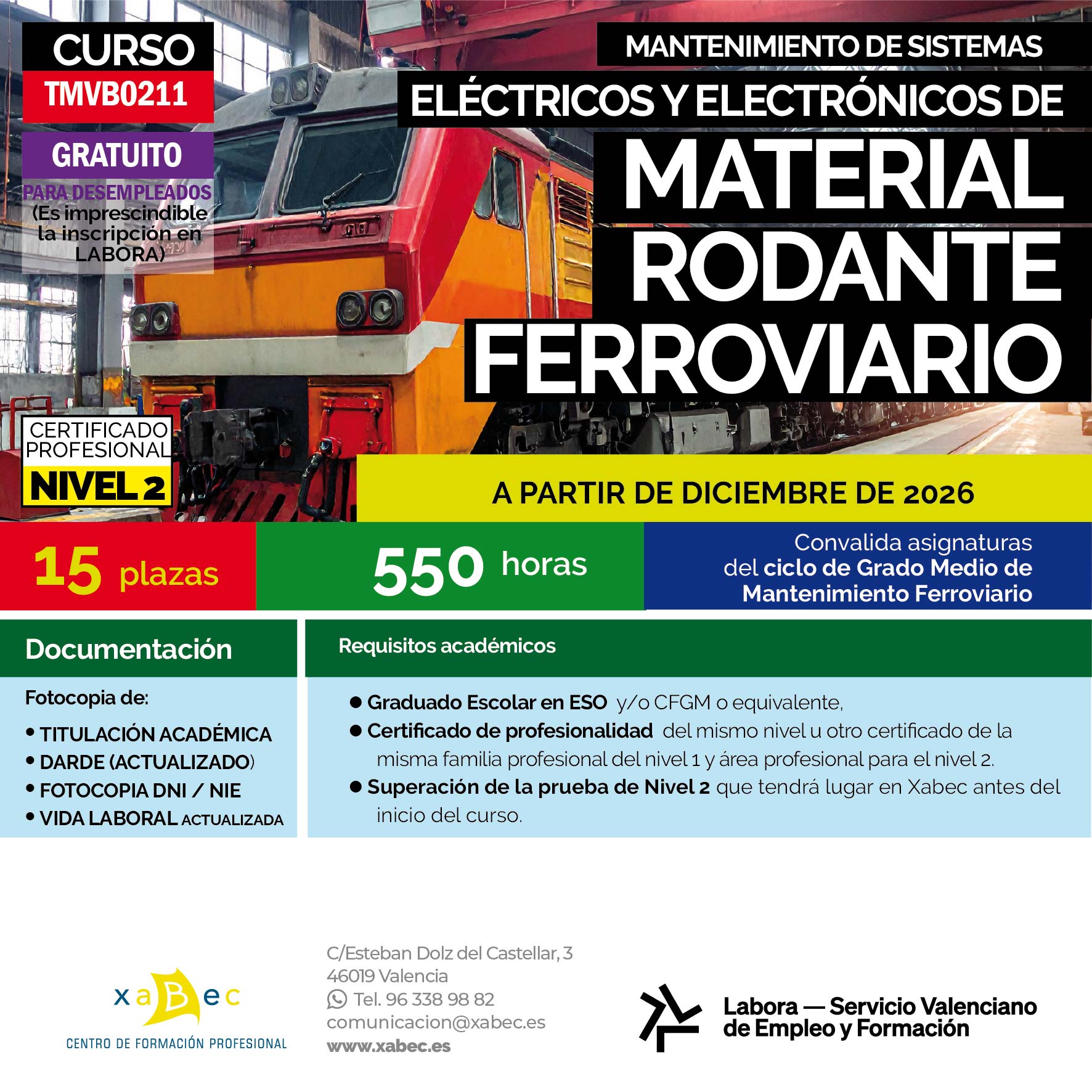 Labora ferroviario electrico